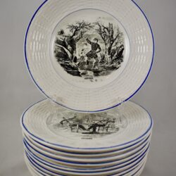 Digoin Sarreguemines 'Mois de l'année' Plates, set/12